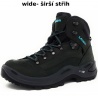 Lowa Renegade GTX Mid W Wide asphalt turquoise damske nepromokave kozene trekove boty