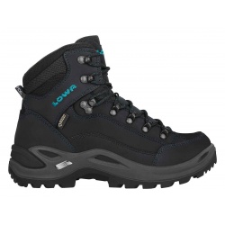 Lowa Renegade GTX Mid W Wide asphalt turquoise damske nepromokave kozene trekove boty 1