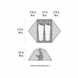 MSR Hubba Hubba Bikepack 2 ultralehky turisticky stan s drzakem na riditka 6