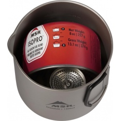 MSR Titan Kettle 1400 ml titanova kempingova konvice 4
