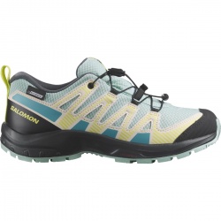 Salomon XA Pro V8 CSWP J 474348 tanager turquoise detske nizke nepromokave boty 1