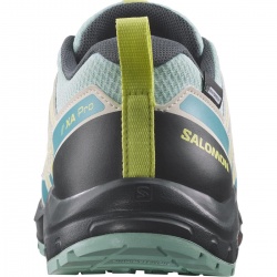 Salomon XA Pro V8 CSWP J 474348 tanager turquoise detske nizke nepromokave boty  3