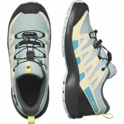 Salomon XA Pro V8 CSWP J 474348 tanager turquoise detske nizke nepromokave boty  5