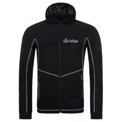 Kilpi Memphis-M cerna RM0301KIBLK panska funkcni sportovni mikina s kapuci