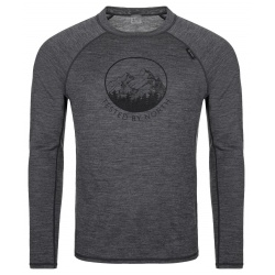 Kilpi Mavora Top-M tmave seda SM0505KIDGY panske triko dlouhy rukav 100% Merino vlna