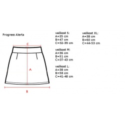 _Progres Alerta cerna damska sportovni sukne 2 v 1 na beh, in-line, fitnes zmere