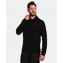 Kilpi Moseo-M cerna UM0205KIBLK panska funkcni mikina svetr s kapuci 53% Merino vlna 1