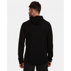 Kilpi Moseo-M cerna UM0205KIBLK panska funkcni mikina svetr s kapuci 53% Merino vlna 2