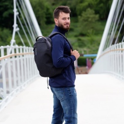 Progres Manager 15l sedy melir mestsky batoh s kapsou na notebook a organizerem 3