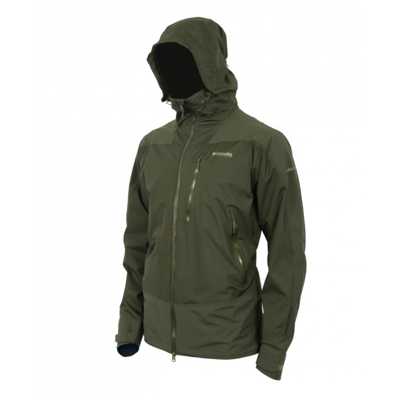 Pinguin Parker jacket zelena green unisex nepromokava outdoorova bunda Gelanots