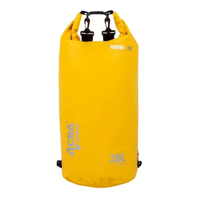 Acra Vodeodolny lodni vak ROVER 20L BA13 zluty z odolneho PVC s ramennimi popruhy