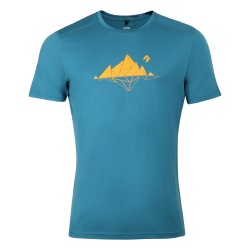 Direct Alpine Furry 2.0 emerald glacial lake panske triko kratky rukav 100%  Merino vlna
