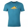 Direct Alpine Furry 2.0 emerald glacial lake panske triko kratky rukav 100%  Merino vlna