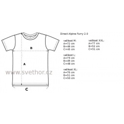 _Direct Alpine Furry 2.0 emerald glacial lake panske triko kratky rukav Merino zmereno