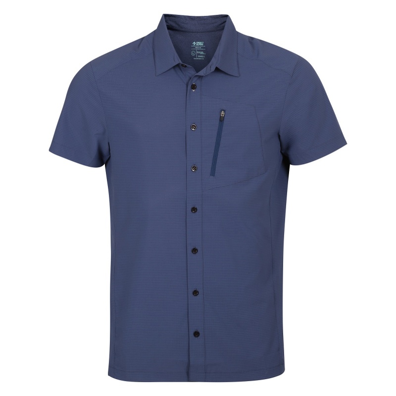 Direct Alpine Kenosha navy panska letni lehka funkcni outdoorova kosile kratky rukav