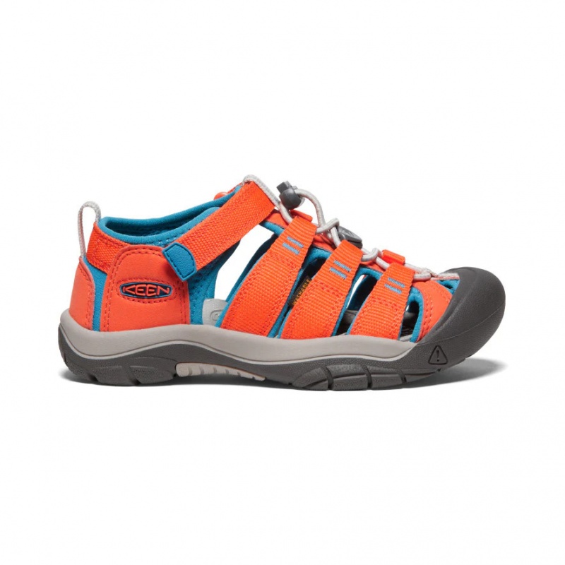 Keen Newport H2 Youth safety orange fjord blue detske outdoorove sandaly i do vody
