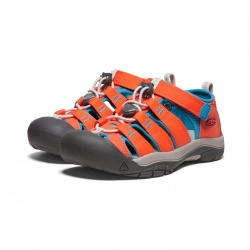 Keen Newport H2 Youth safety orange fjord blue detske outdoorove sandaly i do vody 1
