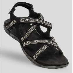 Hannah Fria W anthracite damske paskove sandale - brousena stelka - vhodne i do vody