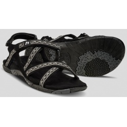 Hannah Fria W anthracite damske paskove sandale - brousena stelka - vhodne i do vody 3