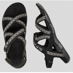 Hannah Fria W anthracite damske paskove sandale - brousena stelka - vhodne i do vody 6