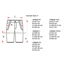 _Hannah Nairi II anthracite orange panske funkcni outdoorove turisticke kratasy zmereno