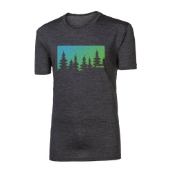 Progres Hrutur Forest sedy melir panske triko kratky rukav merino vlna