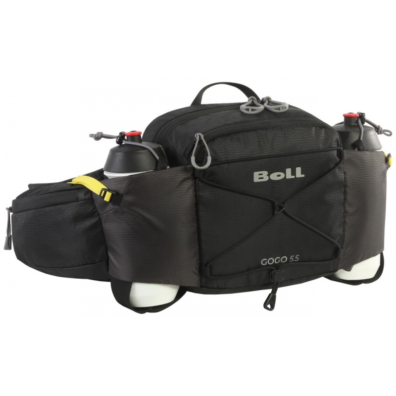 Boll Gogo 5,5 sportovni ledvinka s kapsami na lahve black basalt