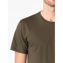 CityZen Agen dark khaki panske triko kratky rukav bavlna 2