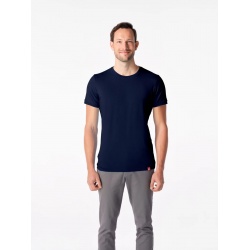 CityZen Davos navy panske triko kratky rukav slim fit 100 bavlna