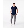 CityZen Davos navy panske triko kratky rukav slim fit 100 bavlna 1