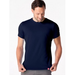 CityZen Davos navy panske triko kratky rukav slim fit 100 bavlna 3