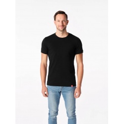 CityZen Davos cerne panske triko kratky rukav slim fit 100 bavlna 33