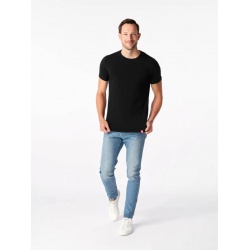 CityZen Davos cerne panske triko kratky rukav slim fit 100 bavlna 1