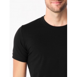 CityZen Davos cerne panske triko kratky rukav slim fit 100 bavlna 2