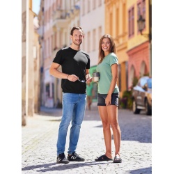 CityZen Davos cerne panske triko kratky rukav slim fit 100 bavlna 4