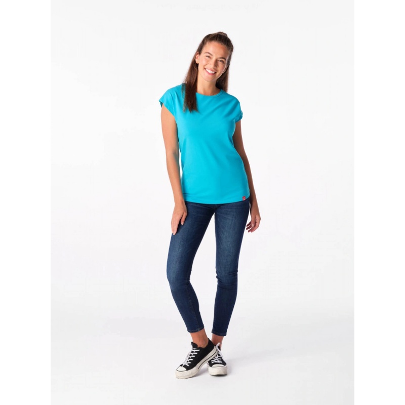 CityZen Alta tyrkysova damske tricko kratky rukav 95 bavlna