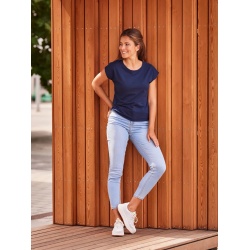 CityZen Alta navy damske tricko kratky rukav 95 procent bavlna 5