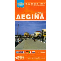 ORAMA Aegina 25 000 turisticka mapa