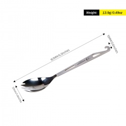 SilverAnt Titanovy spork s otvirakem na lahve - lzice, vidlicka, otvirak v jednom + obal 3