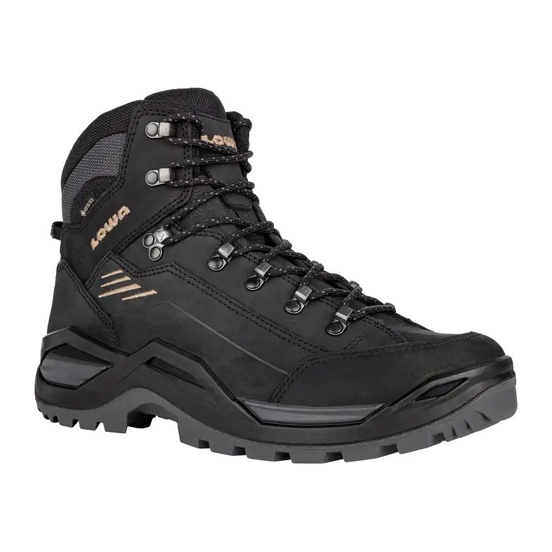 Lowa Renegade EVO GTX Mid black dune panske vysi nepromokave kozene trekove boty
