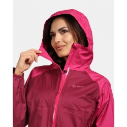 Kilpi Hurricane W tmave cervena VL0103KIDRD damska lehka nepromokava bunda 2