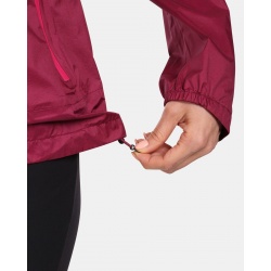 Kilpi Hurricane W tmave cervena VL0103KIDRD damska lehka nepromokava bunda 3