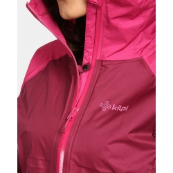 Kilpi Hurricane W tmave cervena VL0103KIDRD damska lehka nepromokava bunda 6