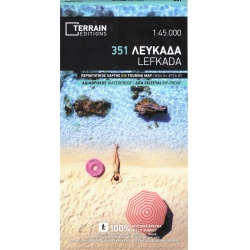 TERRAIN 351 Lefkada 45 000 turisticka mapa