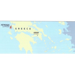 TERRAIN 351 Lefkada 45 000 turisticka mapa 2