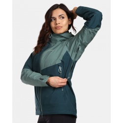 Kilpi Mamba W tmave zelena VL0101KIDGN damska lehka nepromokava bunda 2