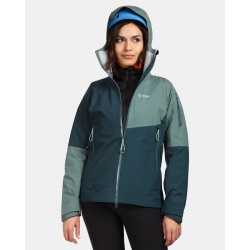 Kilpi Mamba W tmave zelena VL0101KIDGN damska lehka nepromokava bunda 6