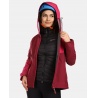 Kilpi Mamba W tmave cervena VL0101KIDRD damska lehka nepromokava bunda 3