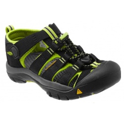 Keen Newport H2 Jr black lime green detske outdoorove sandaly i do vody