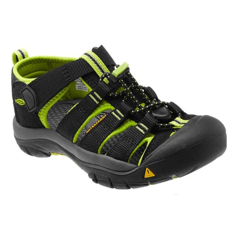 Keen Newport H2 Jr black lime green detske outdoorove sandaly i do vody